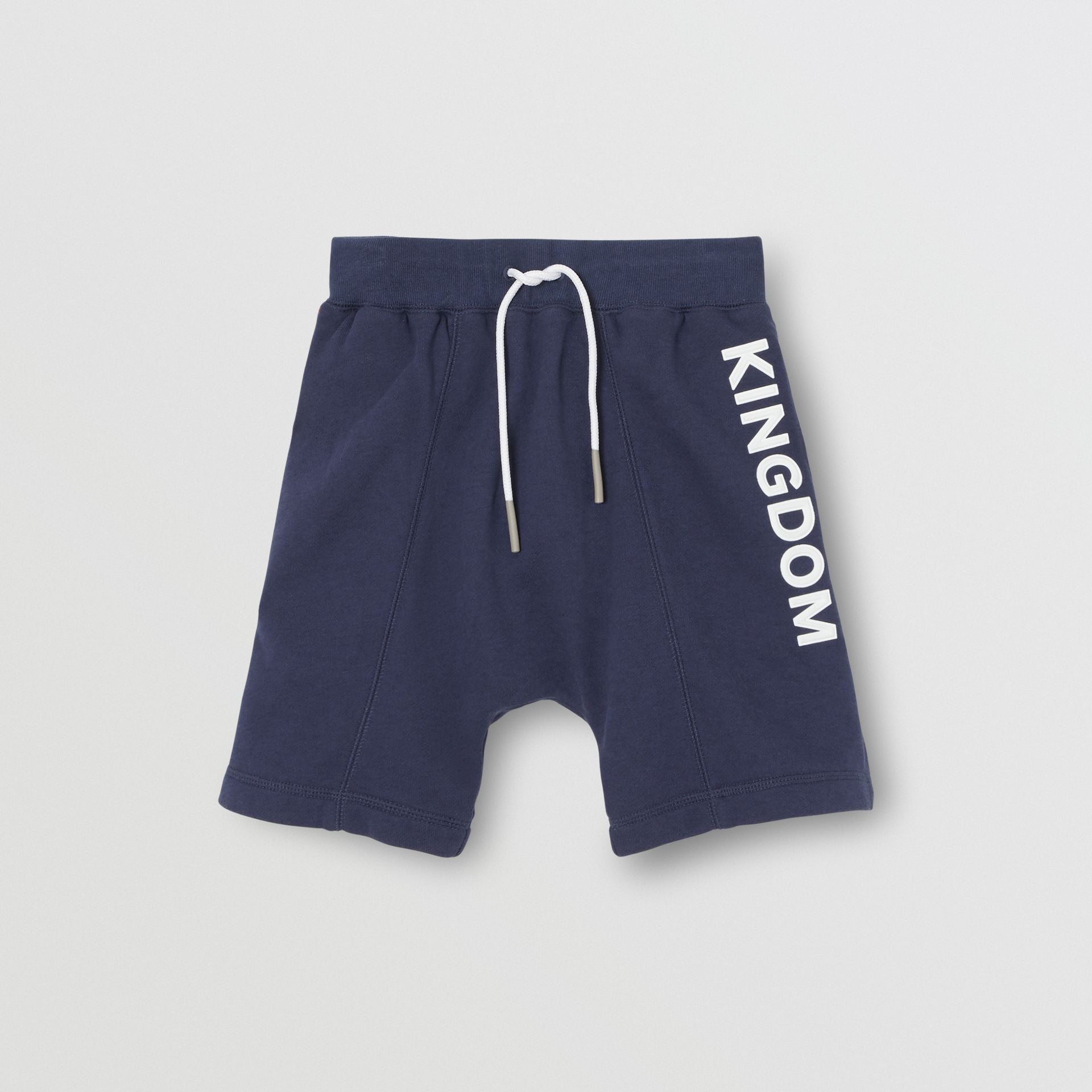 Boys Blue Logo Cotton Shorts