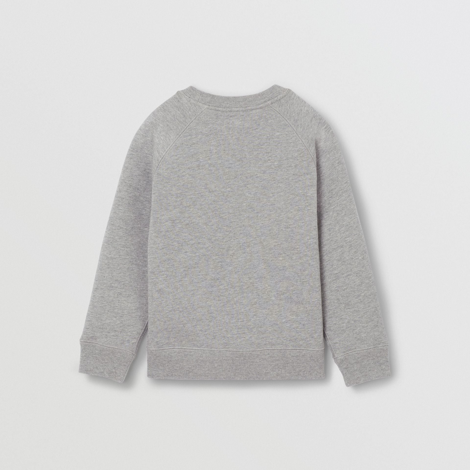 Boys Grey Printed Cotton Sweater