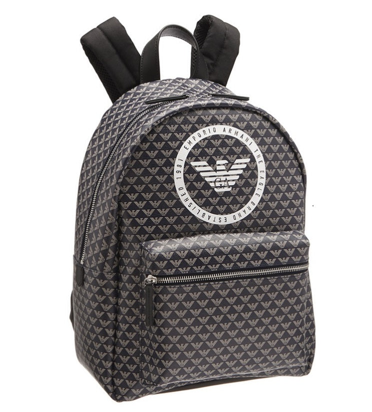 Boys Brown Logo Backpack (40cm)