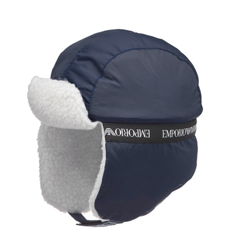 Baby Boys Blue Aviator Hat