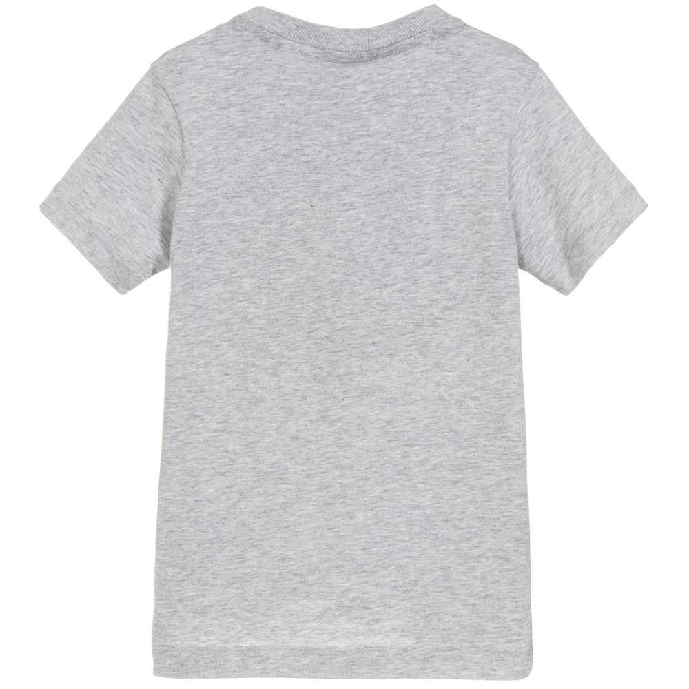 Boys Grey Cotton T-Shirt