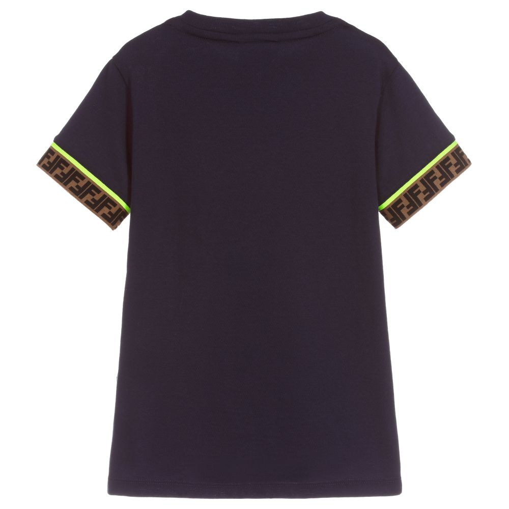 Boys Navy FF Cotton T-shirt