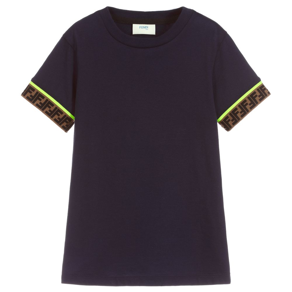 Boys Navy FF Cotton T-shirt