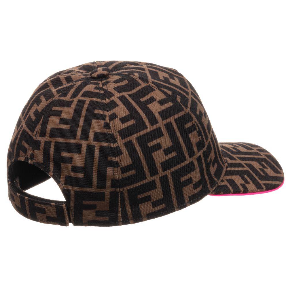 Boys & Girls Brown Canvas Baseball Cap