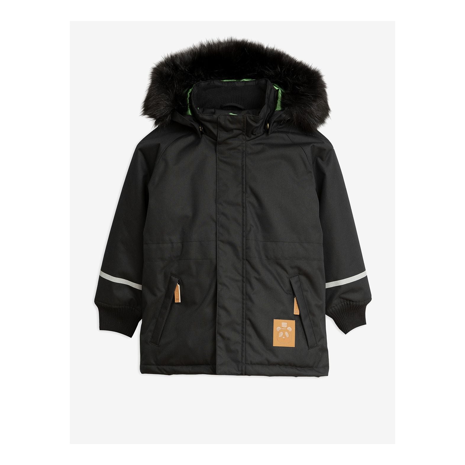 Boys & Girls Black Hooded Jacket