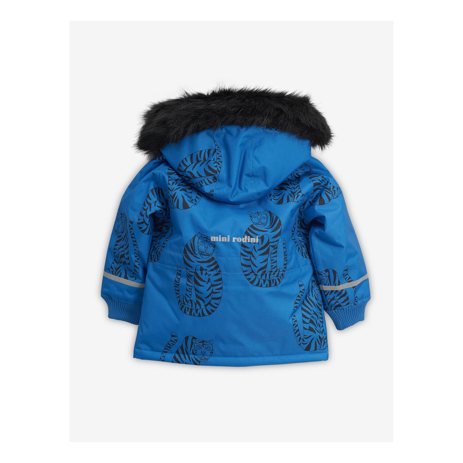 Boys & Girls Blue Tiger Hooded Jacket