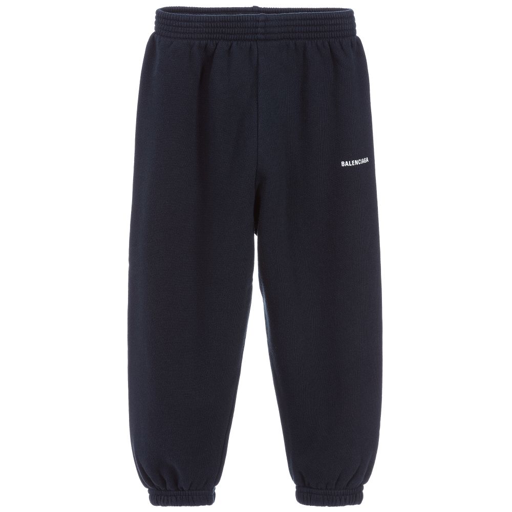 Boys & Girls Navy Cotton Jersey Trousers