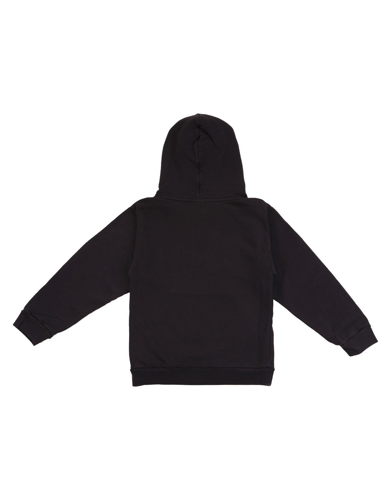 Boys & Girls Black Logo Cotton Sweatshirt