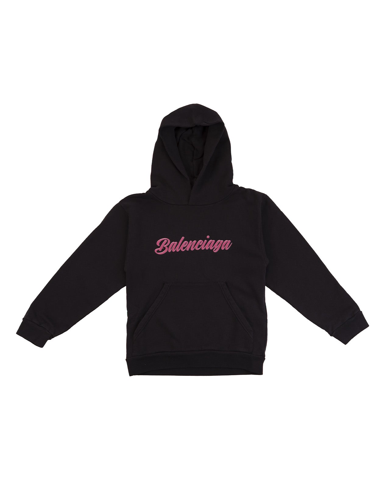 Boys & Girls Black Logo Cotton Sweatshirt