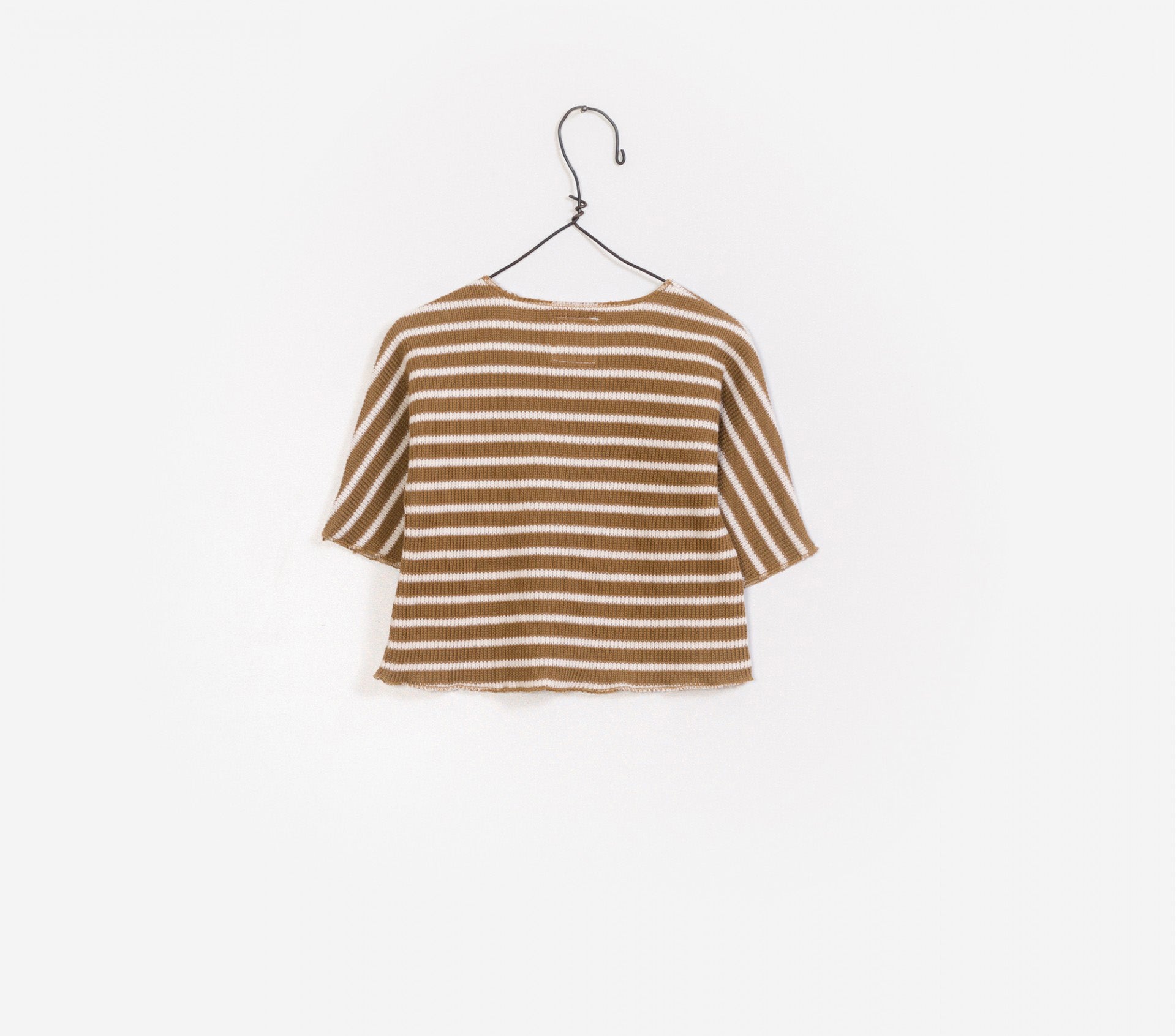 Baby Boys Coffee Stripes Cotton Sweater