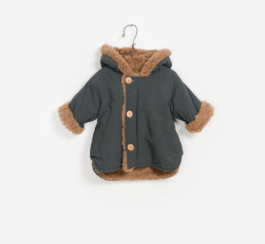 Baby Boys Dark Grey Coat