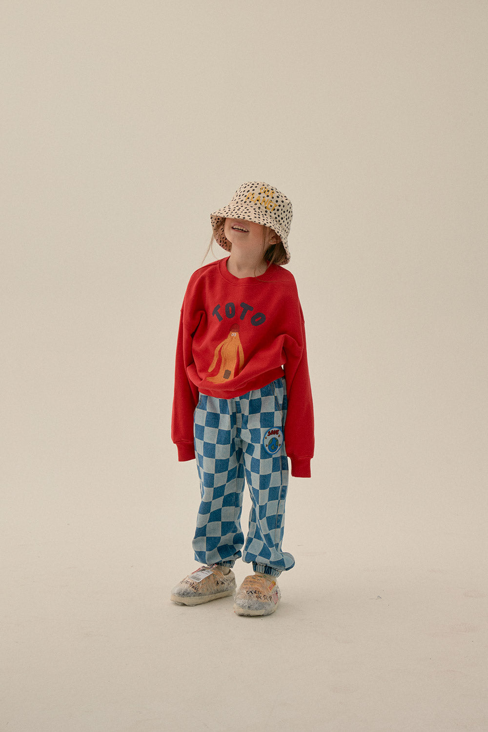 Boys & Girls Red Printed Cotton Sweatshirt