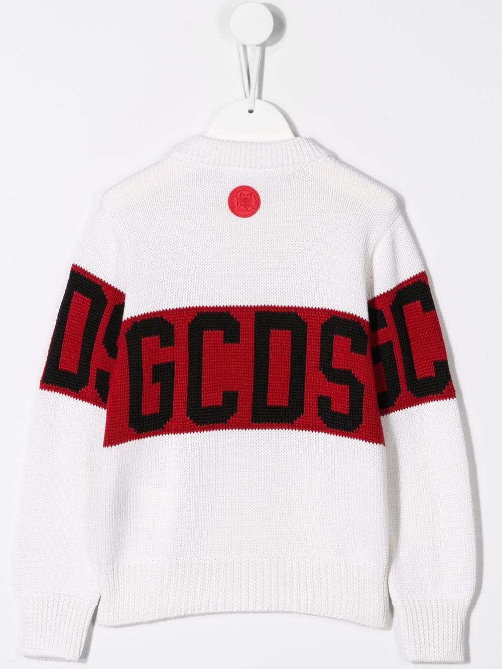 Boys & Girls White Logo Wool Sweater