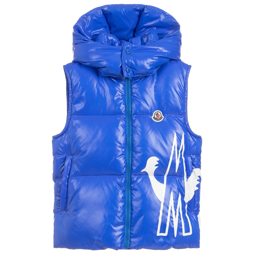 Boys & Girls Blue Padded Down Gilet