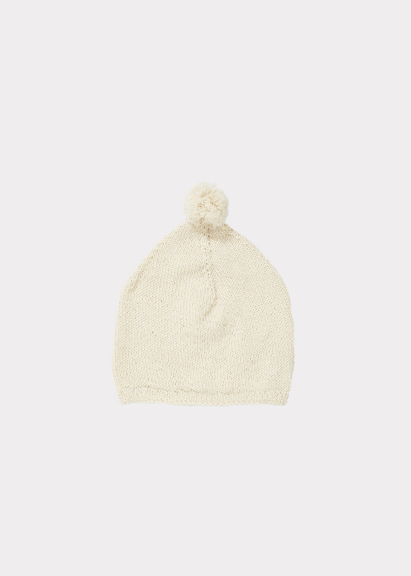 Girls Beige Alpaca Hat