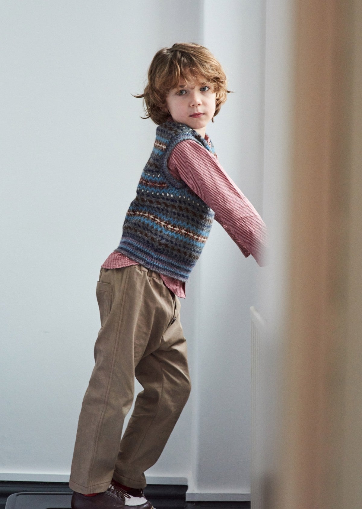 Boys & Girls Grey Alpaca Wool Vest