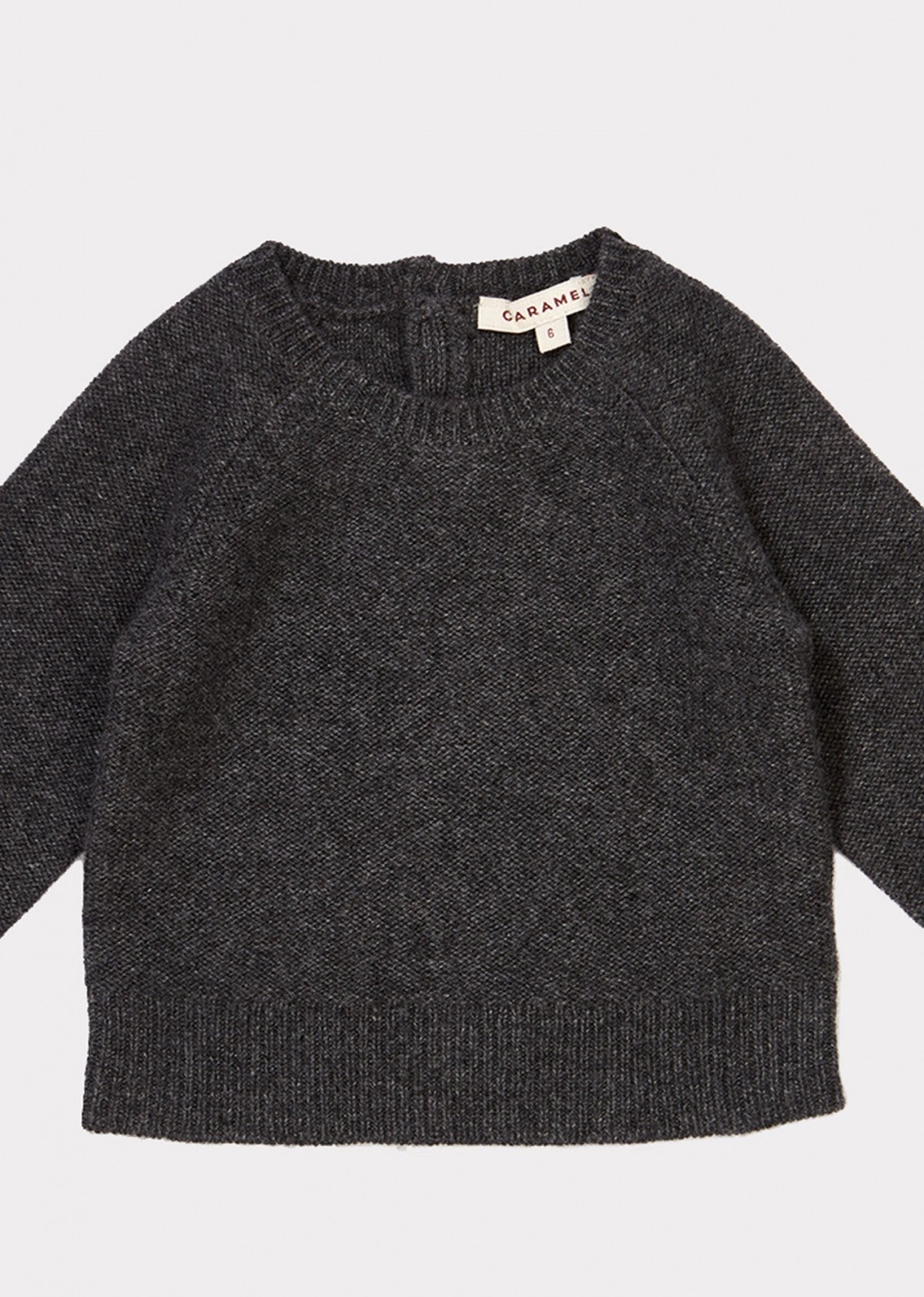 Baby Boys Dark Grey Cashmere Sweater