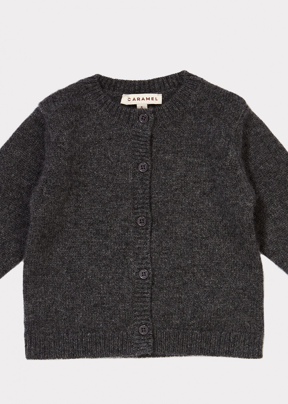 Baby Boys Dark Grey Cashmere Cardigan