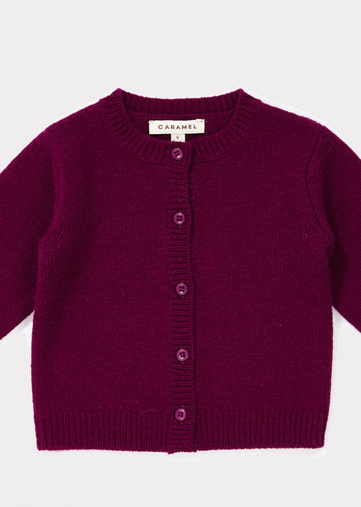 Baby Boys Dark Red Cashmere Cardigan