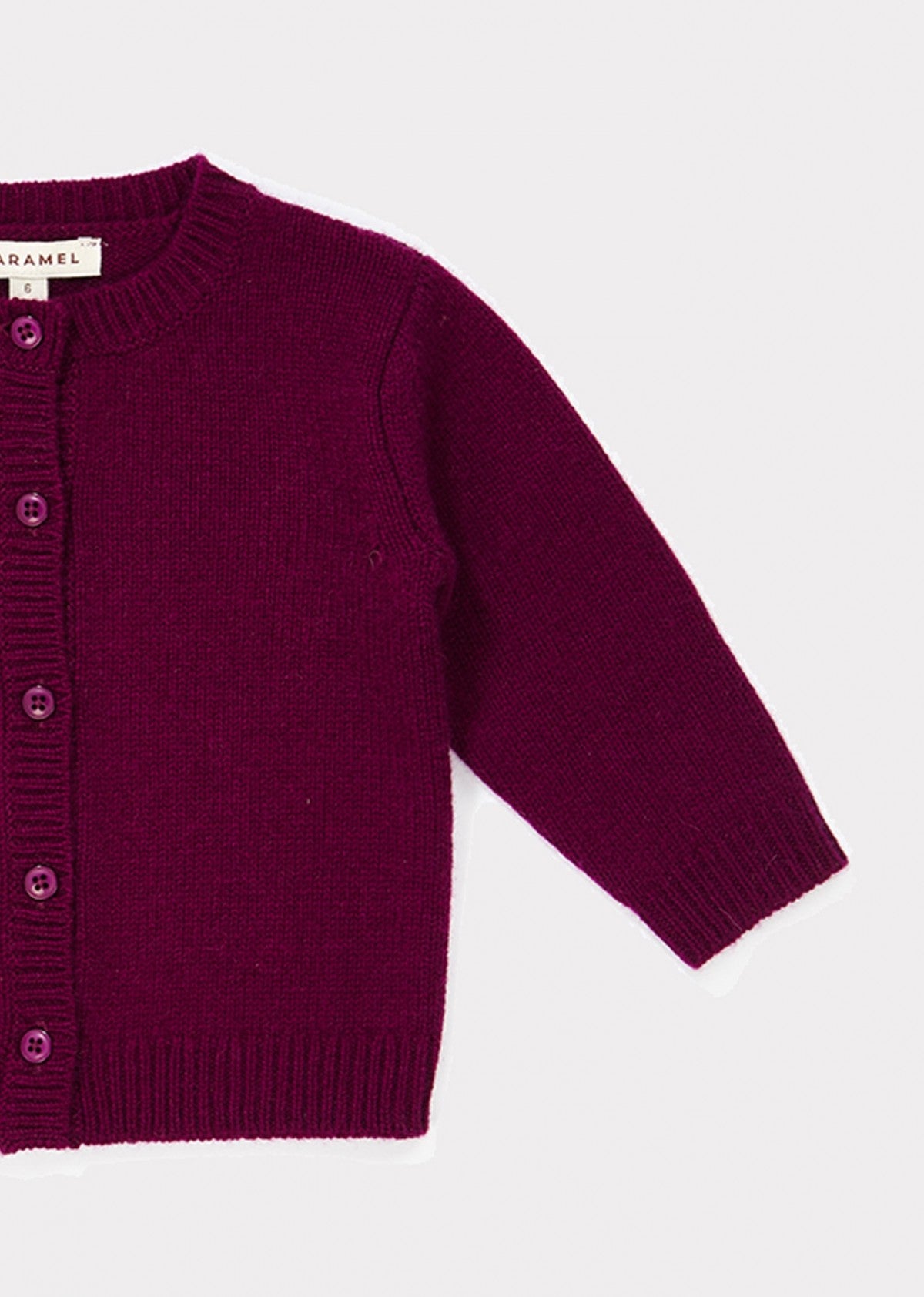 Baby Boys Dark Red Cashmere Cardigan