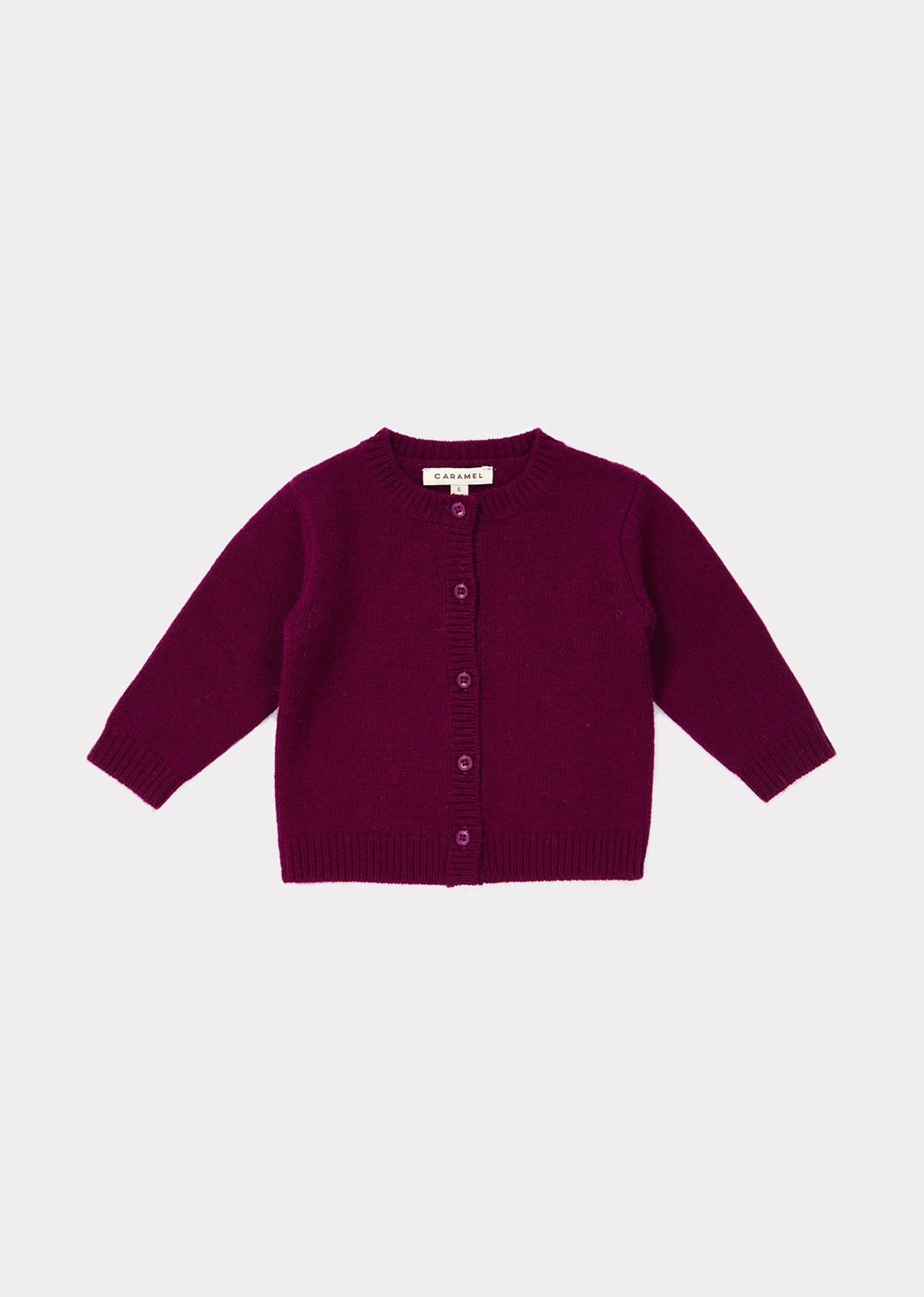 Baby Boys Dark Red Cashmere Cardigan