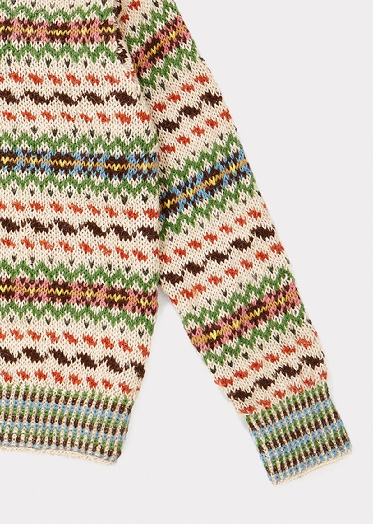 Boys & Girls Green Alpaca Wool Sweater