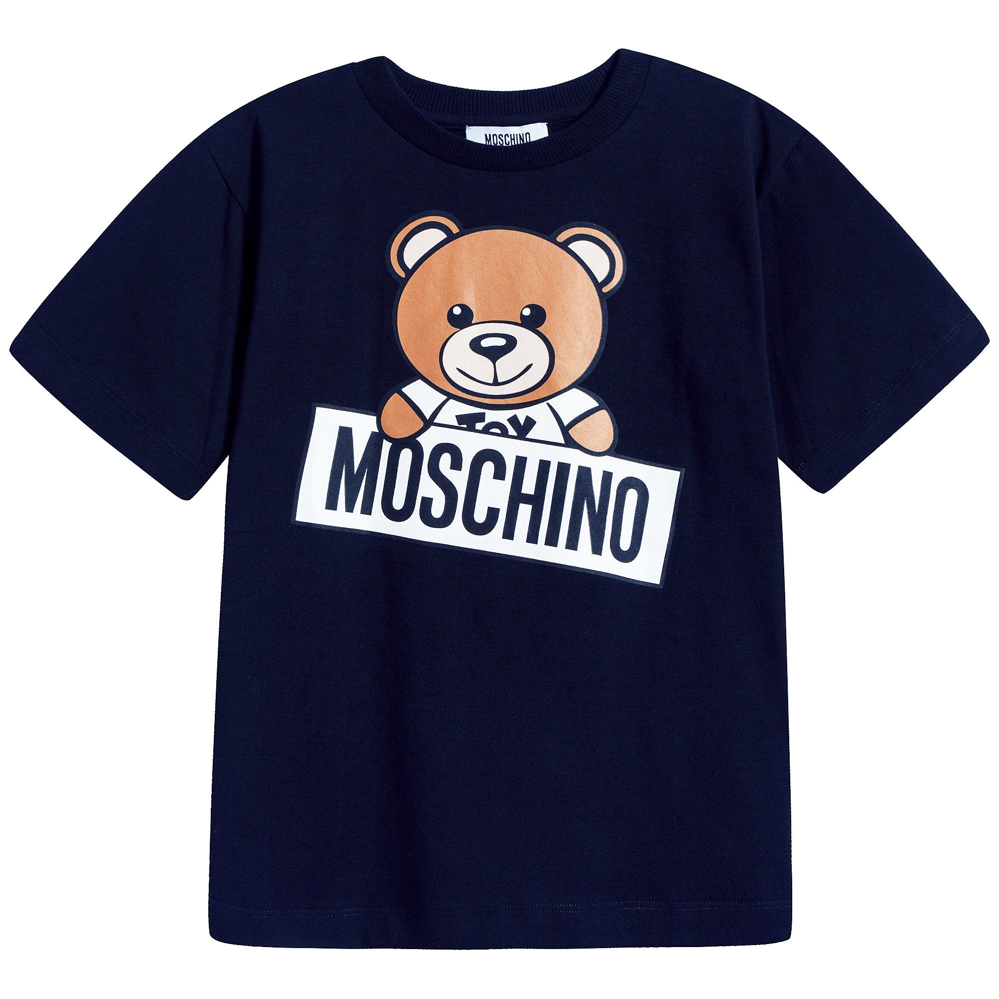 Boys & Girls Navy Blue Cotton T-shirt