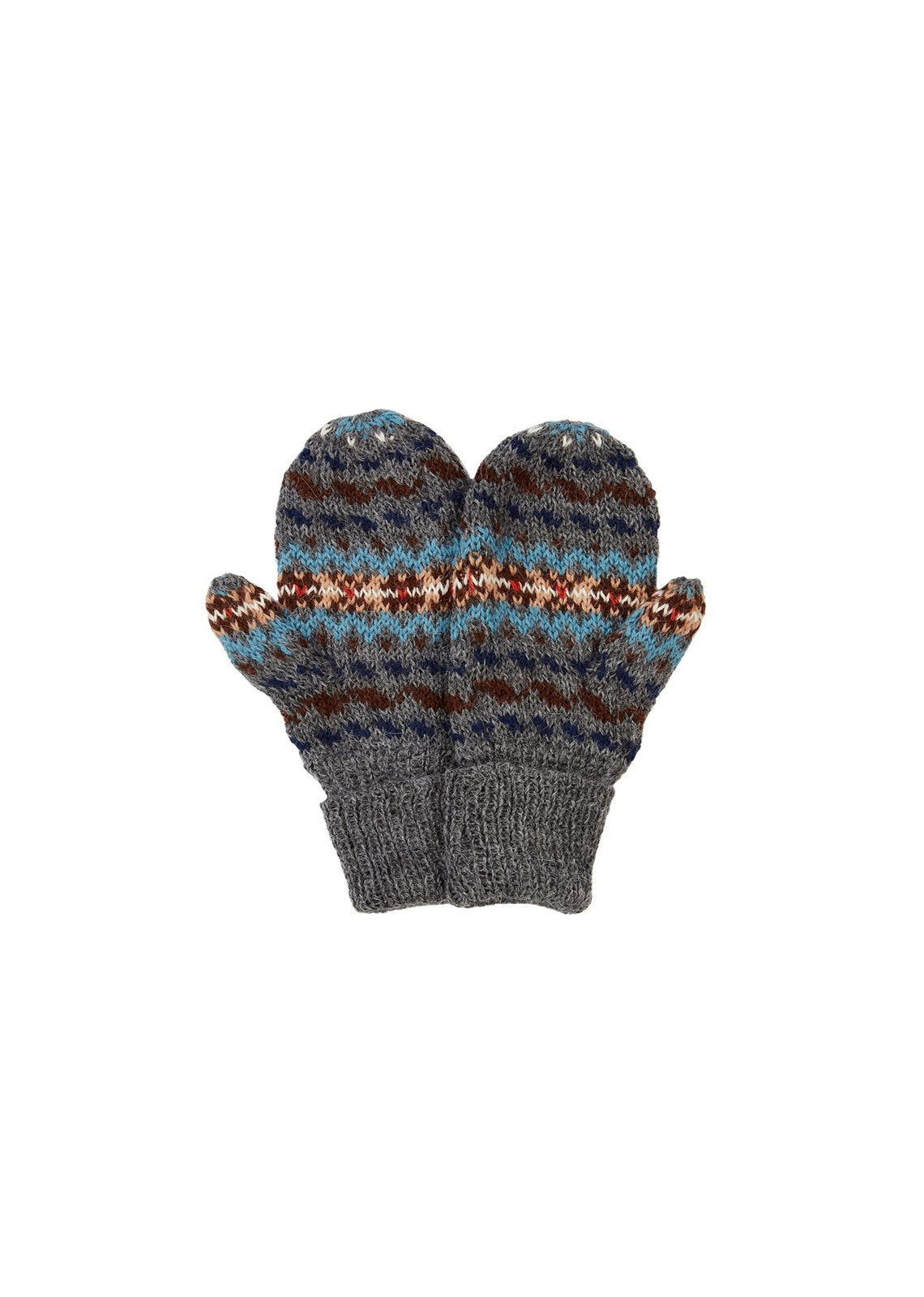 Boys & Girls Grey Alpaca Gloves