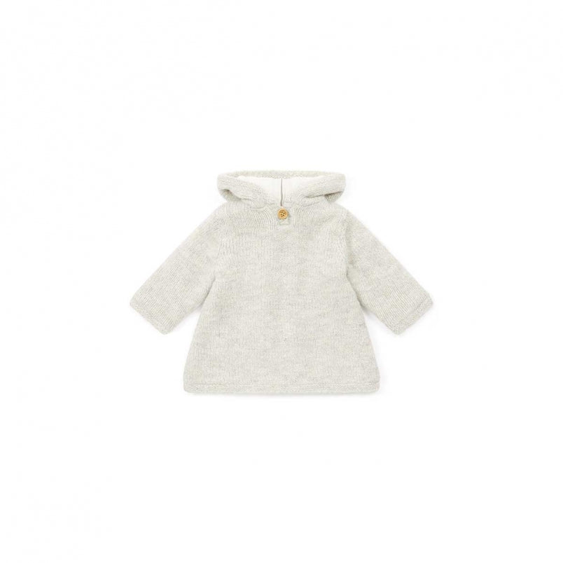 Baby Girls Beige Hooded Top