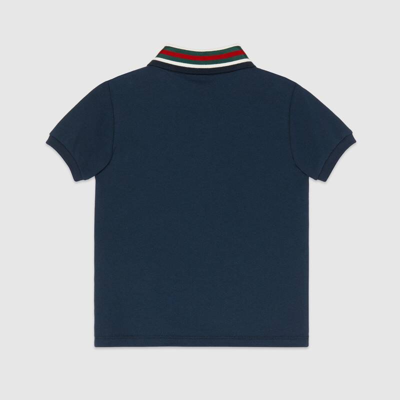 Boys Blue Cotton Polo Shirt