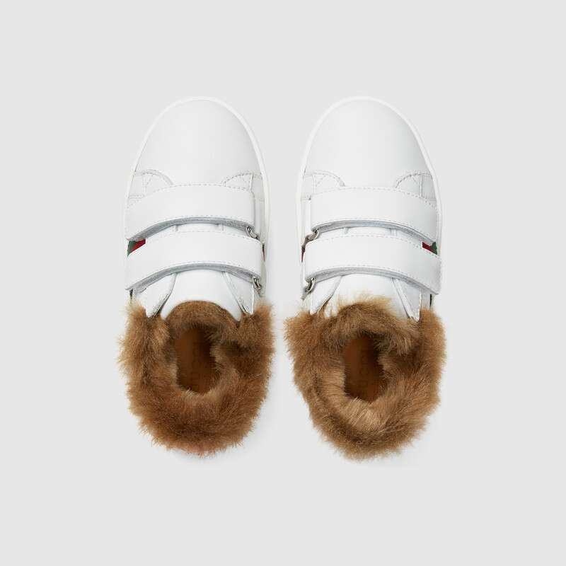 Baby Boys & Girls White Leather Velcro Shoes