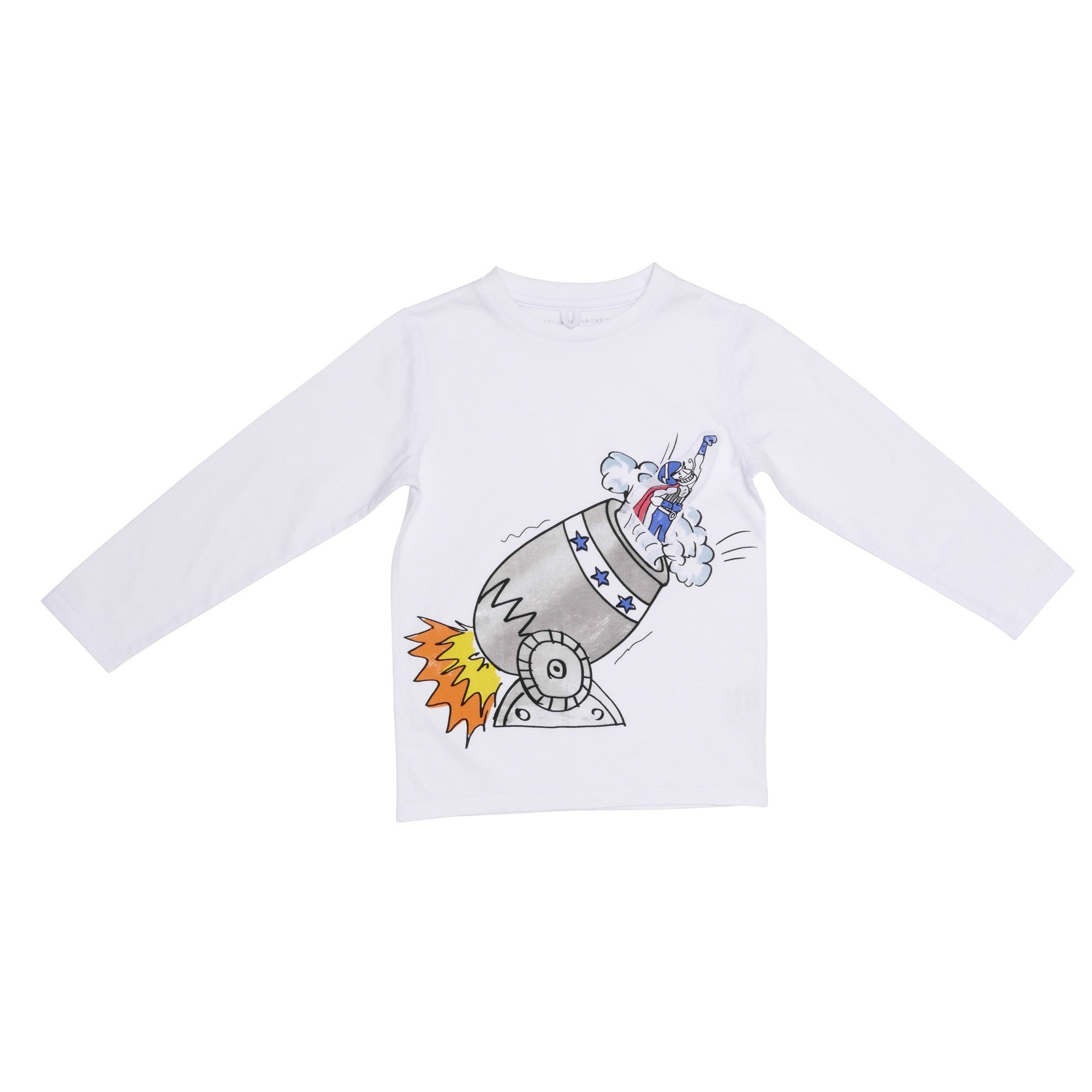 Boys White  'Barley' T-Shirt With Fancy Print Trims - CÉMAROSE | Children's Fashion Store