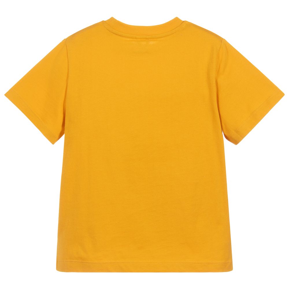 Boys Yellow Cotton T-shirt