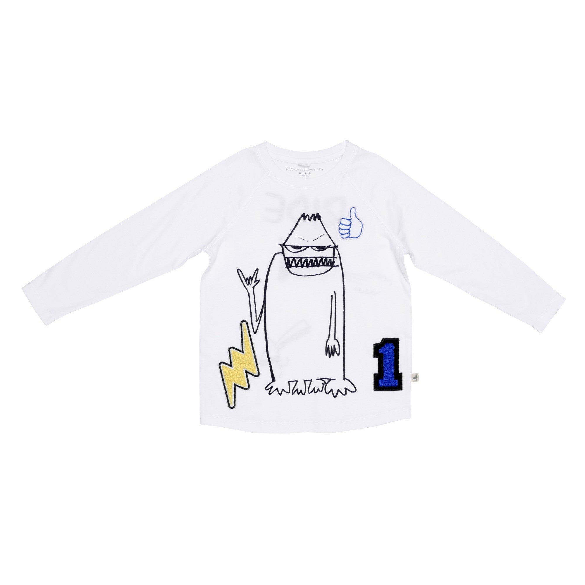 Boys & Girls White Fancy Printed Cotton 'Max' T-Shirt - CÉMAROSE | Children's Fashion Store