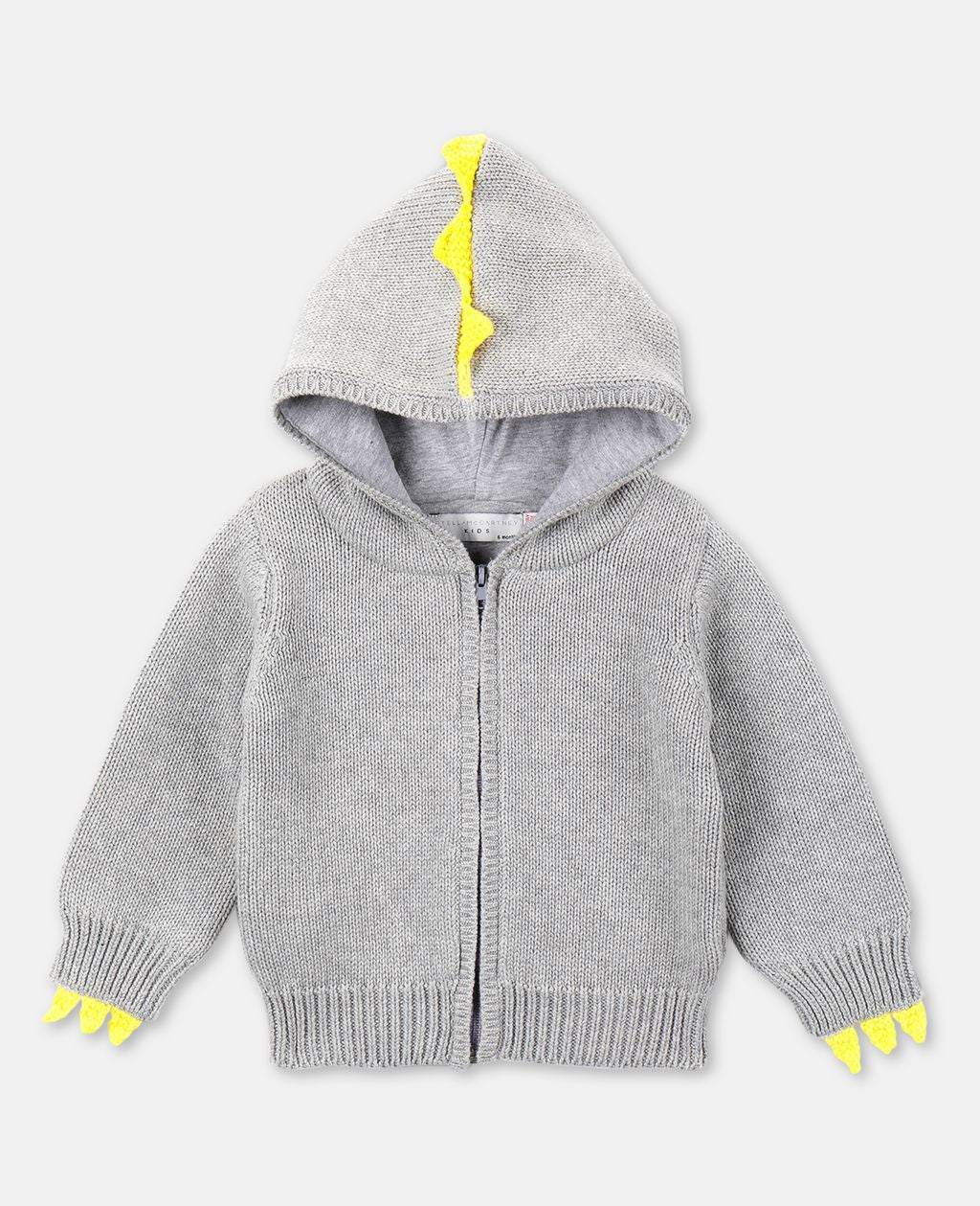 Baby Boys & Girls Grey Cotton Cardigan