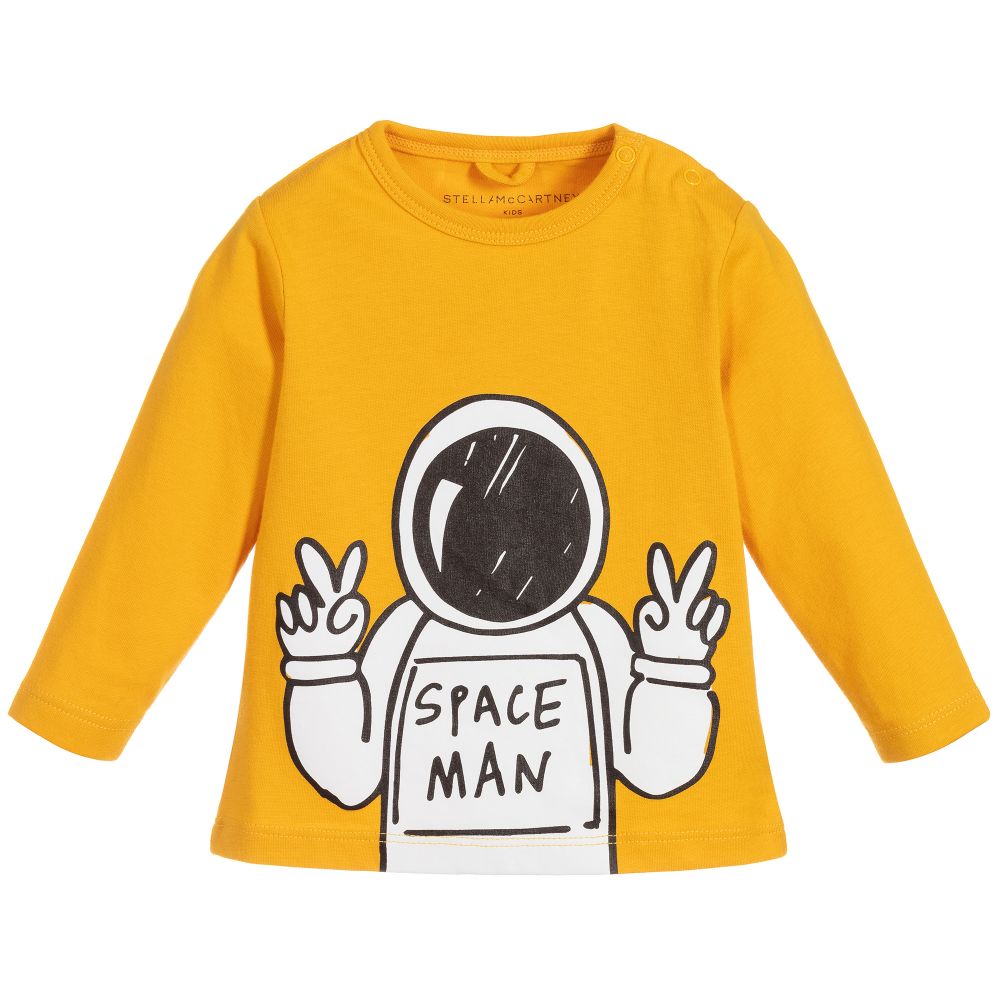 Baby Boys Yellow Cotton Top