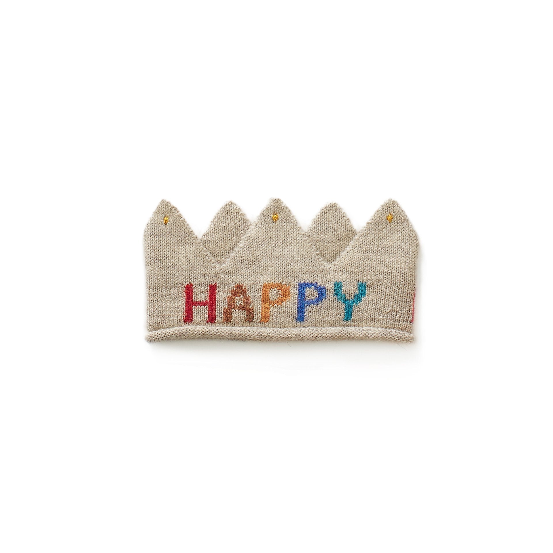 Boys & Girls Grey Birthday Alpaca Crown