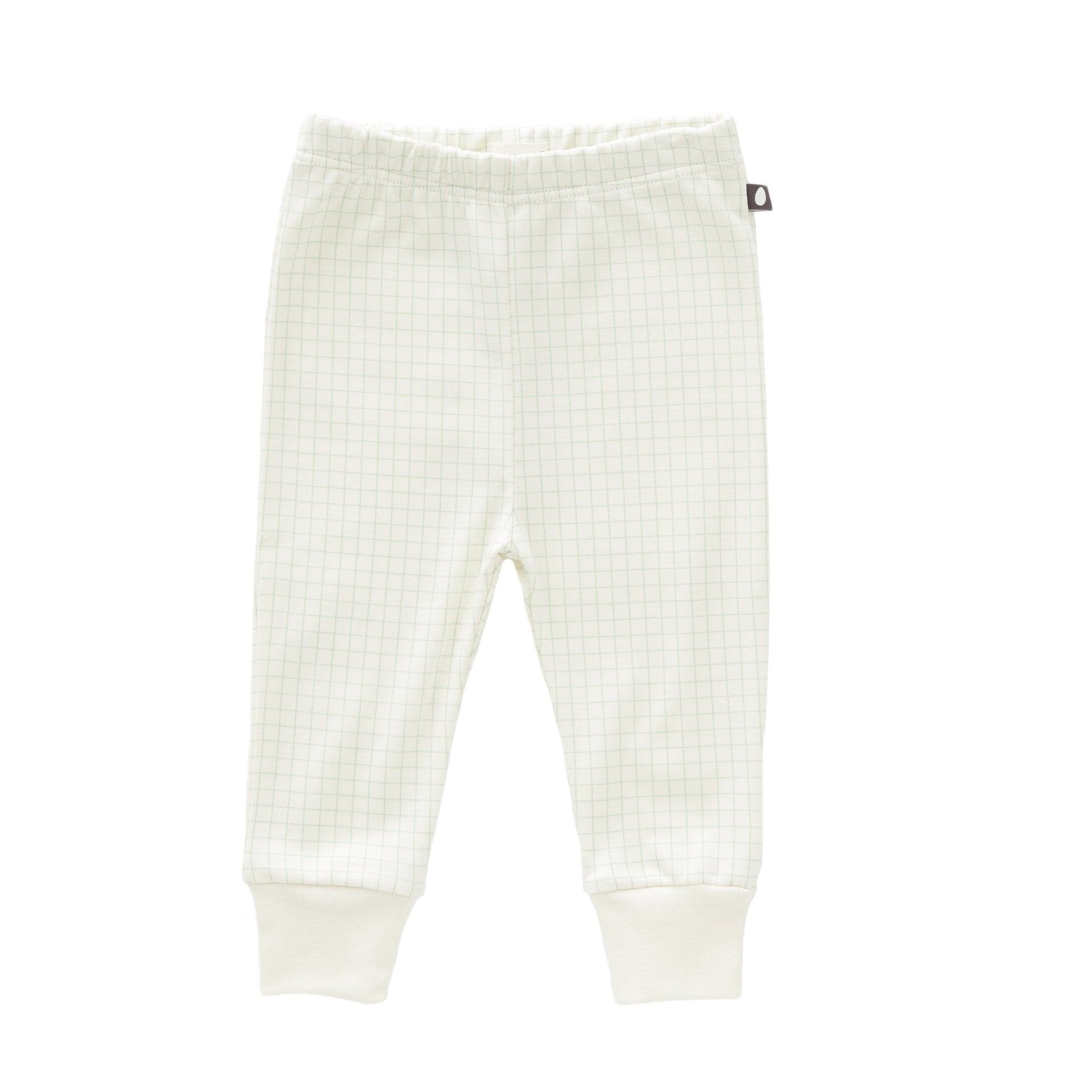 Baby Boys & Girls White Check Cotton Leggings