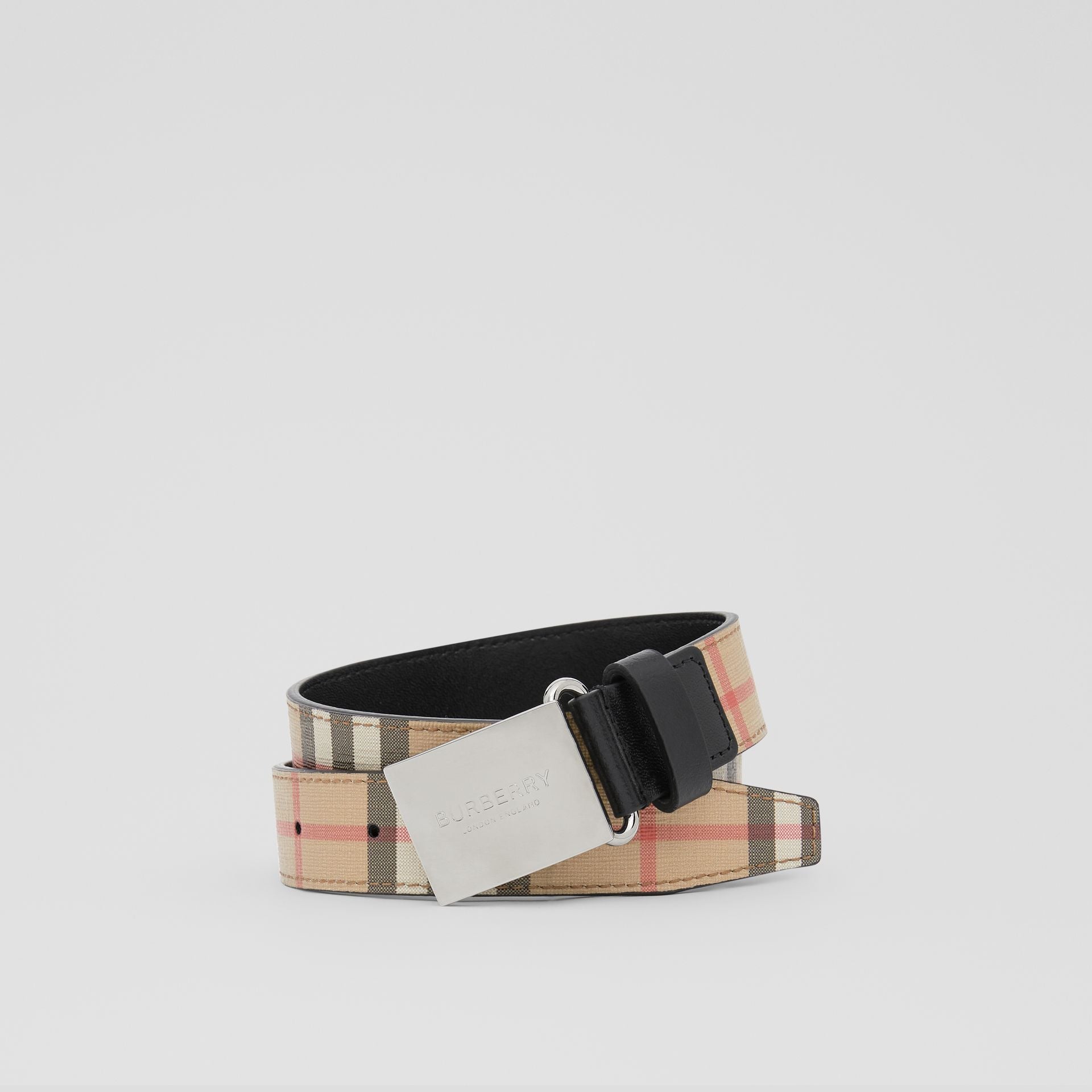 Boys Archive Beige Leather Belt