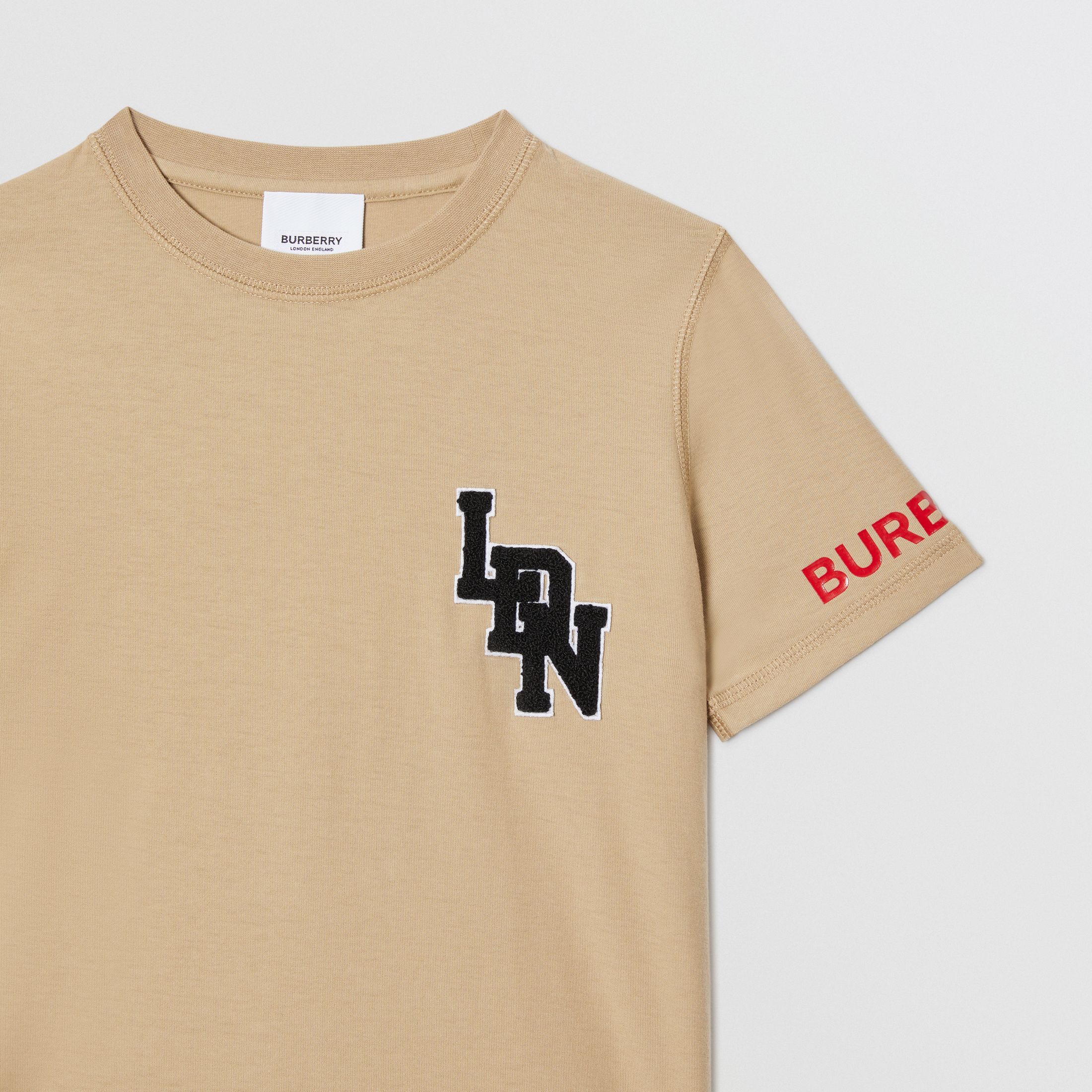 Boys Archive Beige Cotton T-shirt