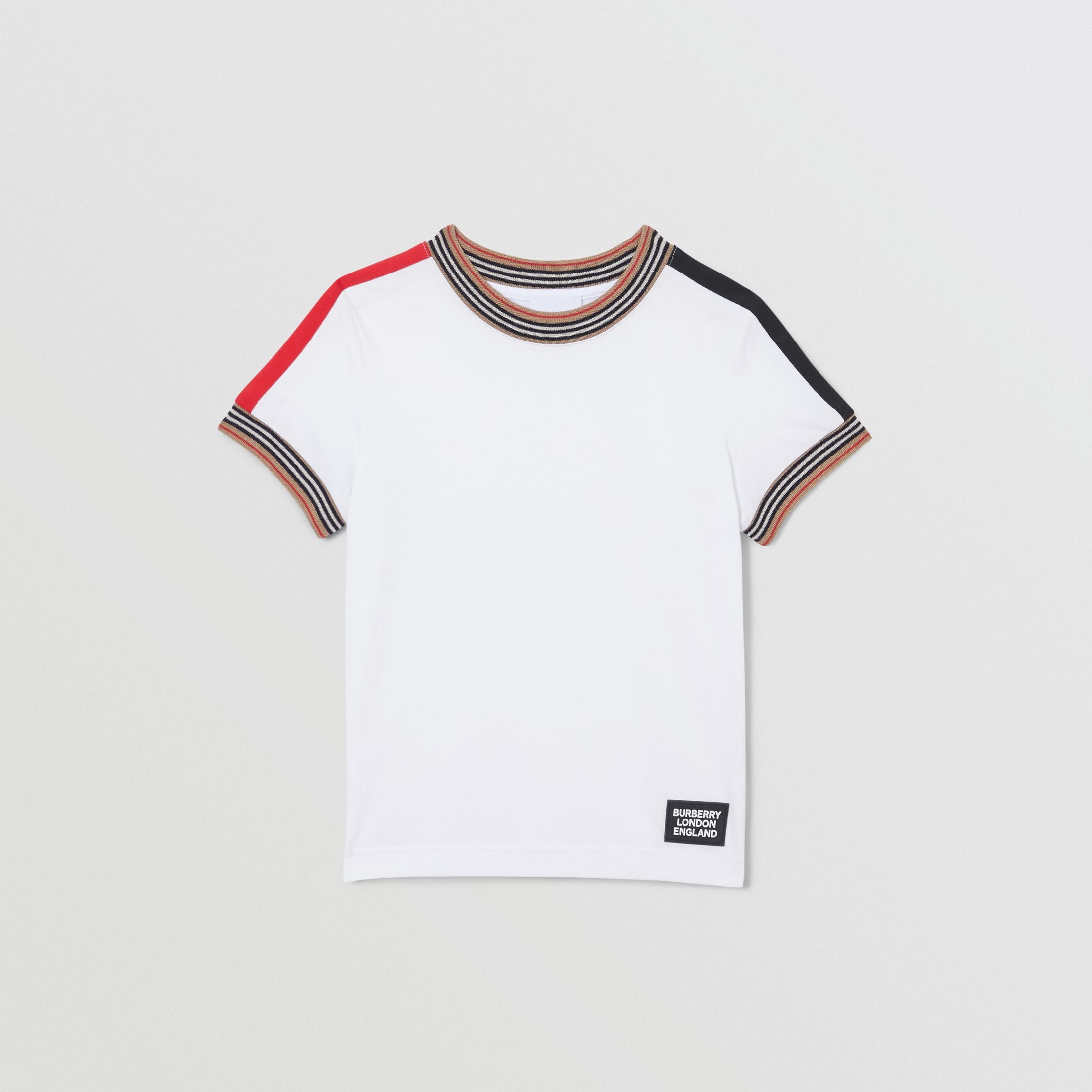 Boys White Cotton T-shirt