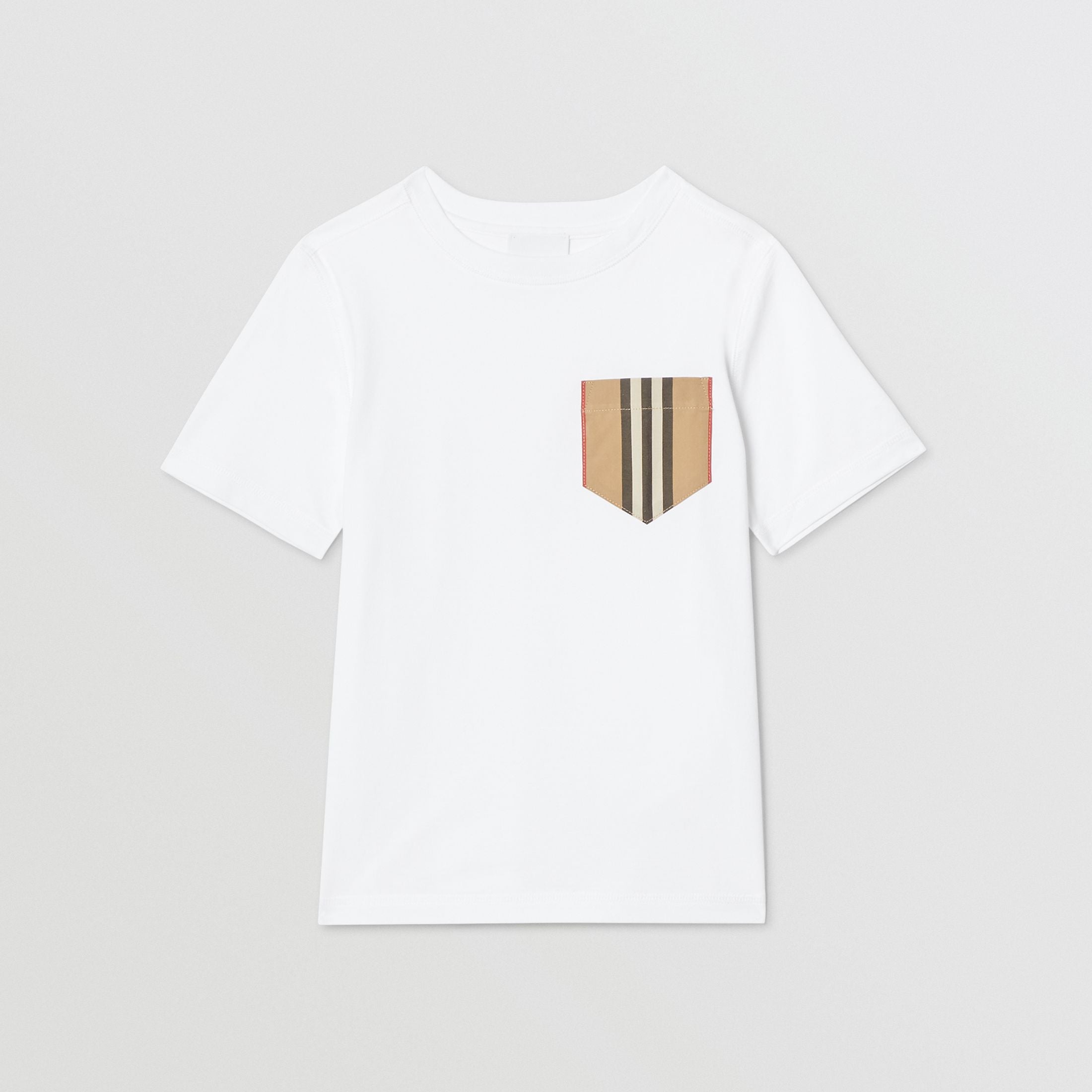 Boys White Cotton T-shirt