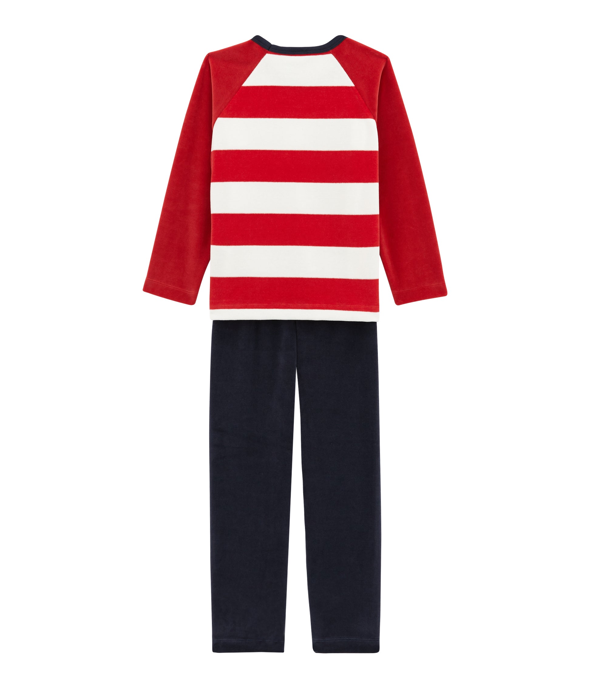 Boys & Girls Red & Navy Cotton Sets