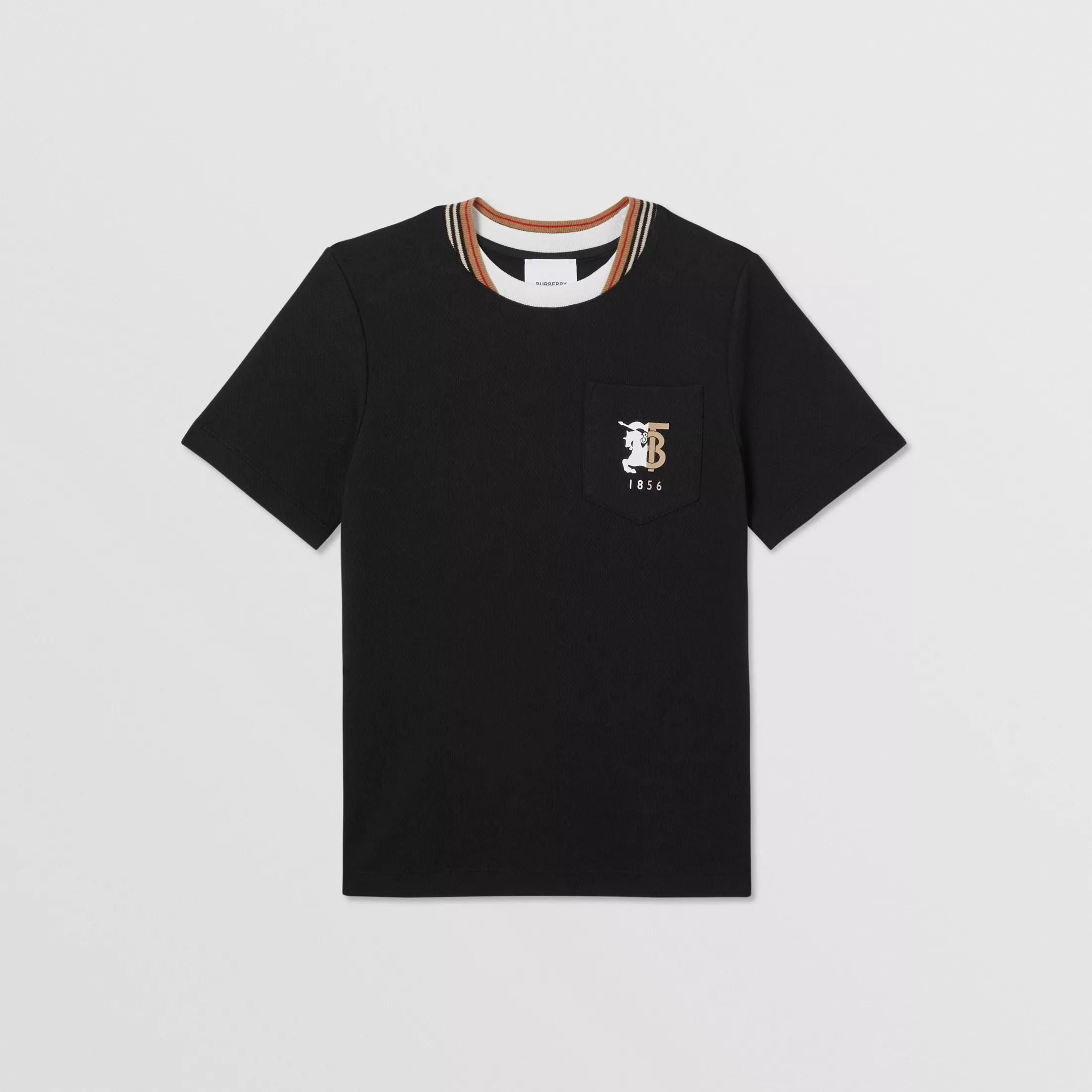 Boys Black Cotton T-shirt