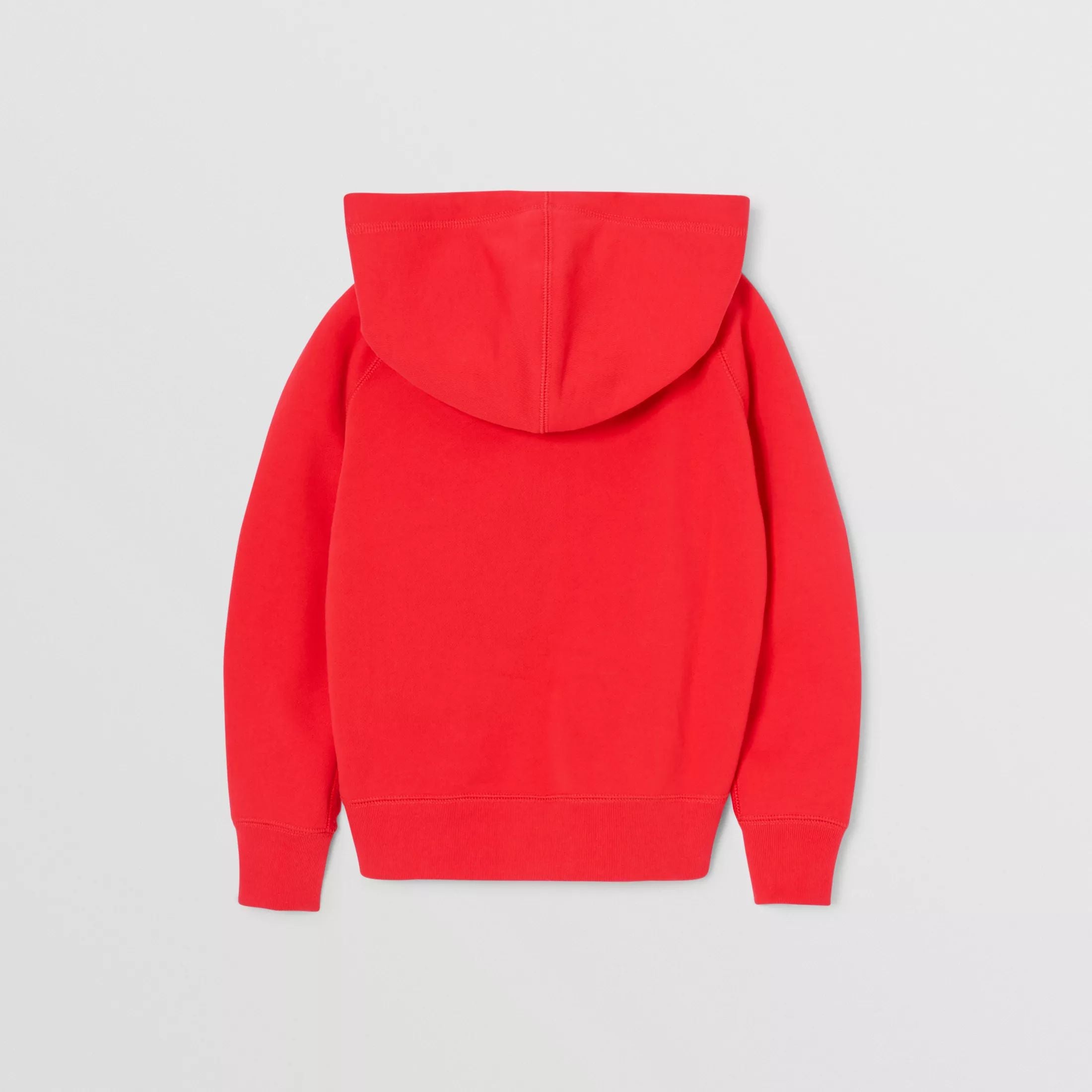 Boys Red Hooded Cotton Top