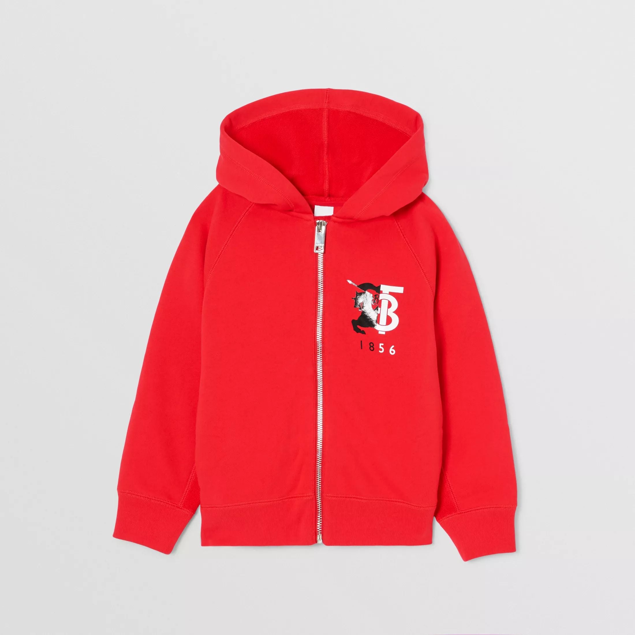 Boys Red Hooded Cotton Top