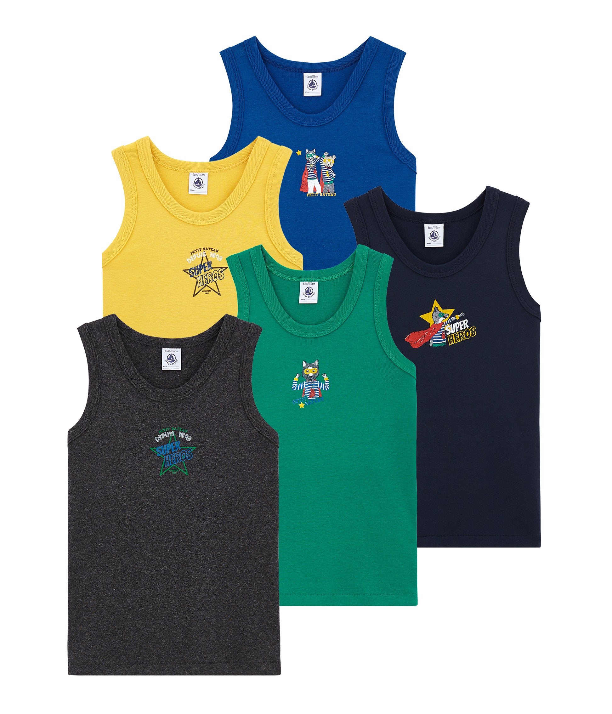 Boys Vests Cotton Sets