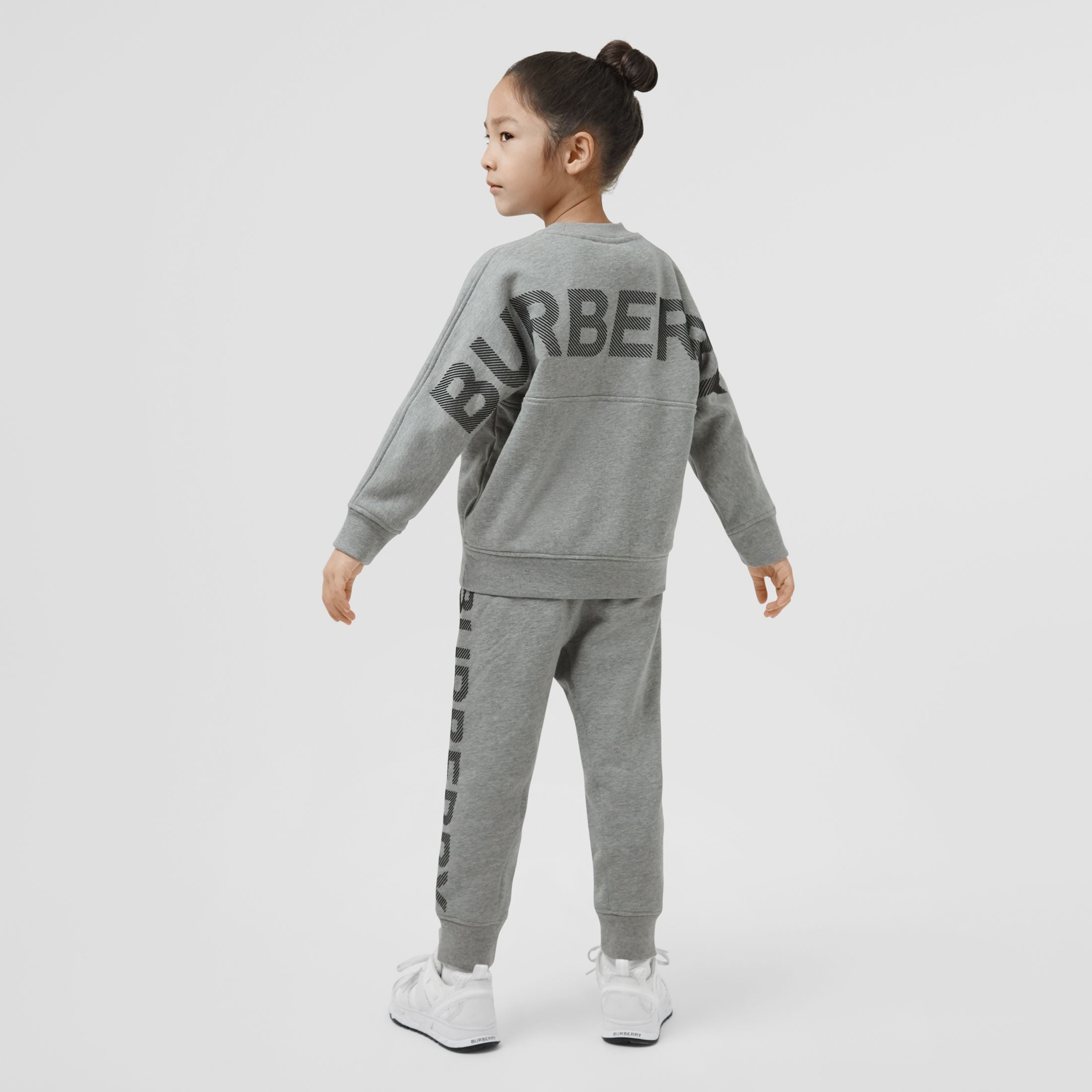 Boys & Girls Grey Logo Cotton Sweatshirt