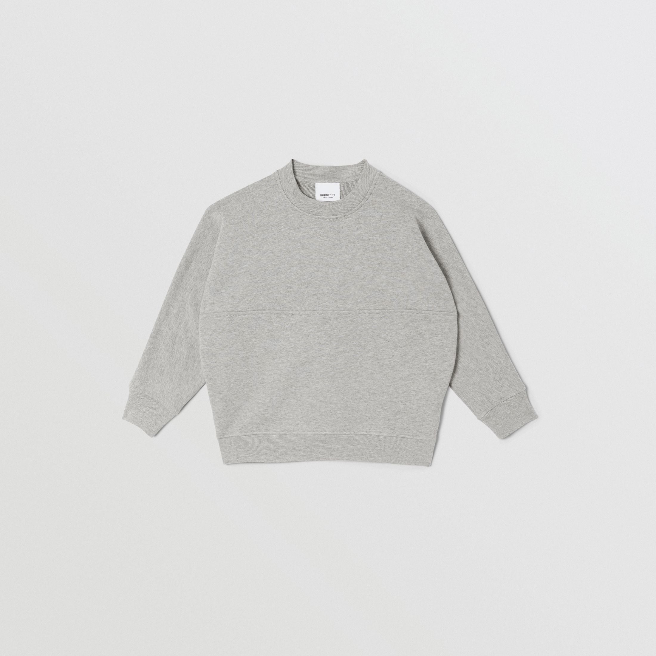 Boys & Girls Grey Logo Cotton Sweatshirt