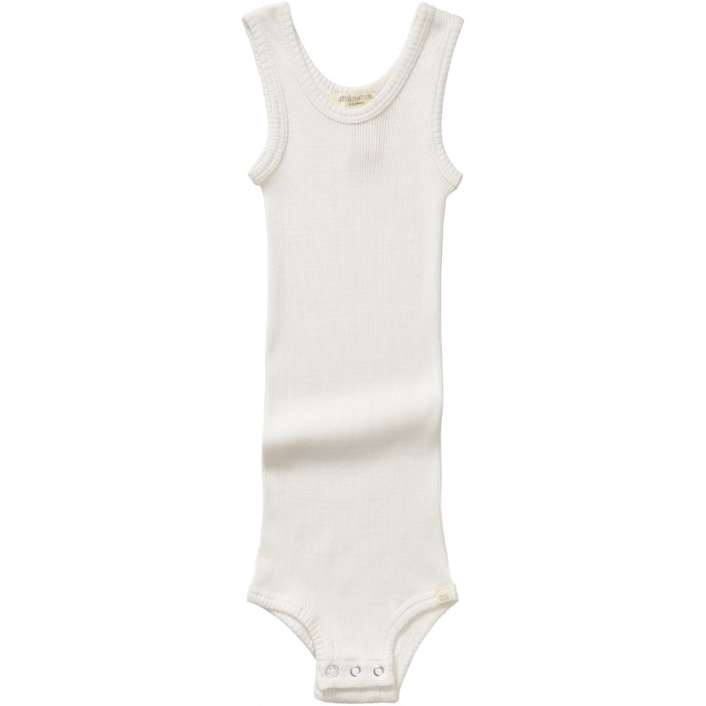 Baby Boys & Girls White Silk Babysuit